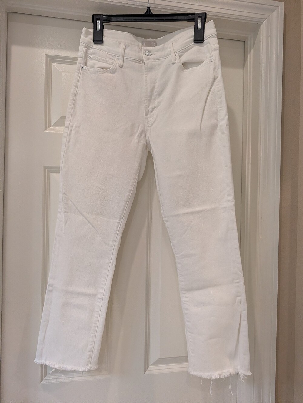 Mother High Waisted Rascal Crop Fray Fairest Of Them All Size 30